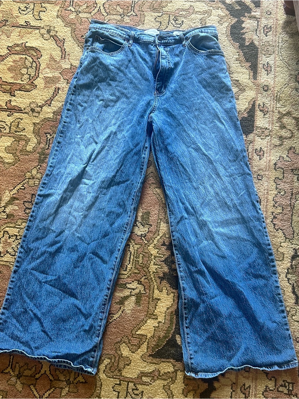 Jessica Simpson Light Blue High-Rise Wide Leg Jeans